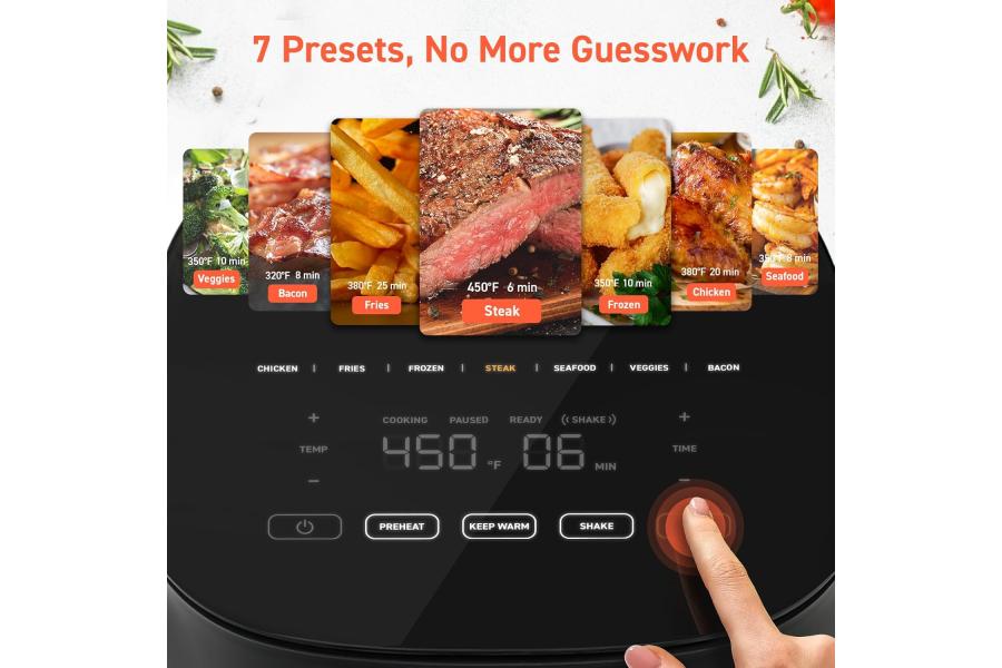 COSORI Air Fryer 5 QT (4.7 Litre) Black