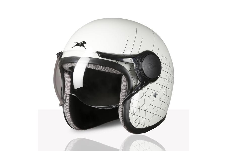 TVS Cruisetown Open Face Helmet Half Face Helmet for Riders