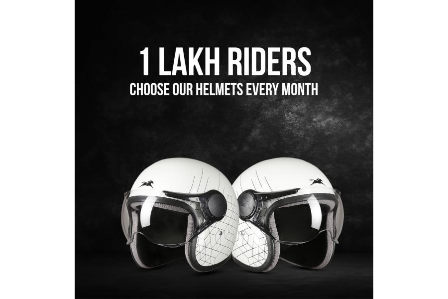 TVS Cruisetown Open Face Helmet Half Face Helmet for Riders