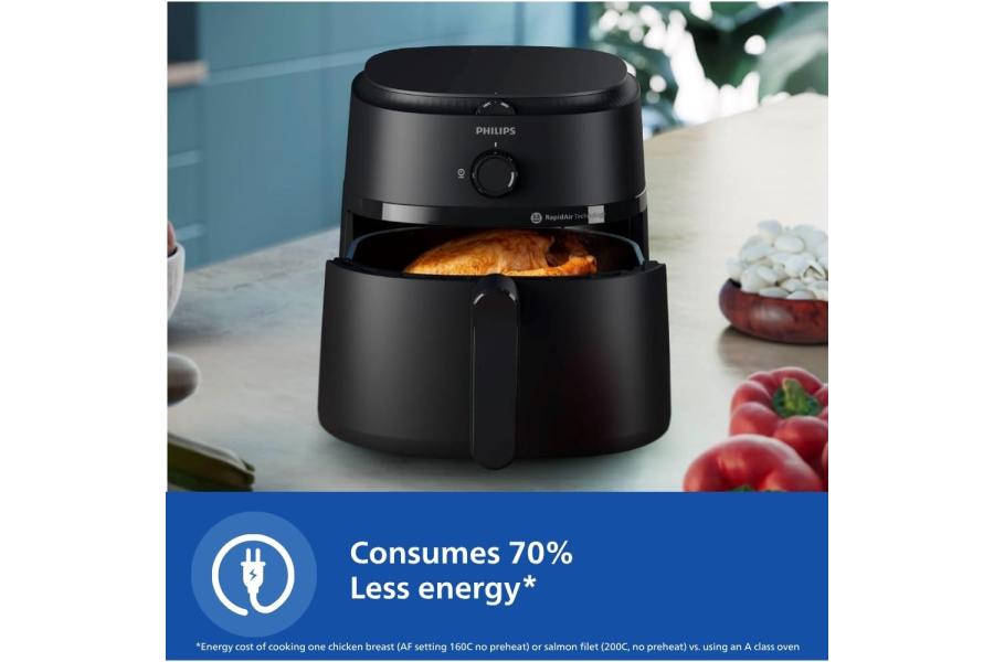 PHILIPS Air Fryer NA120/00, uses up to 90% less fat, 1500W, 4.2 Liter