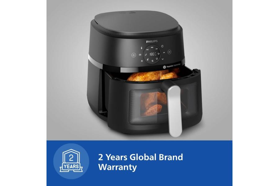 PHILIPS Air Fryer NA120/00, uses up to 90% less fat, 1500W, 4.2 Liter