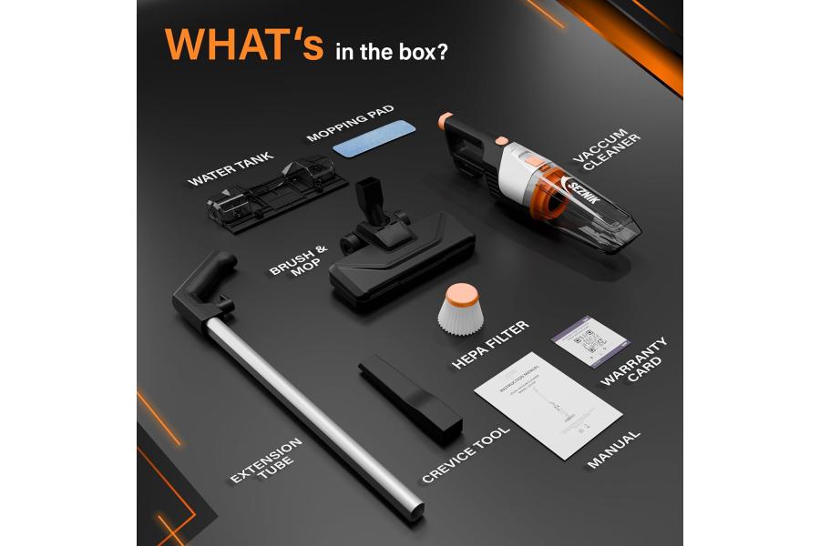  SEZNIK Vacuum Cleaner for Home Use Wet and Dry | Floor Mopping & Wet 