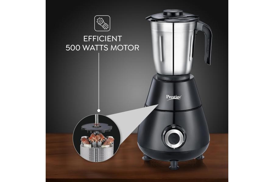 Prestige Apex 500W Mixer Grinder with 3 Stainless Steel Jars |