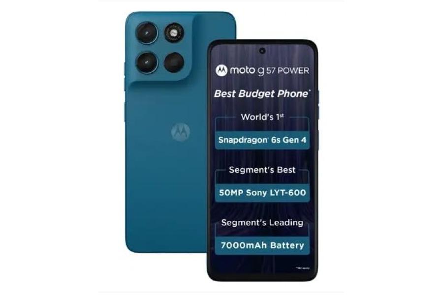 Motorola G57 Power 5G (Corsair, 8GB RAM, 128GB Storage)
