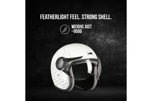 TVS Cruisetown Open Face Helmet Half Face Helmet for Riders