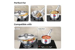 Prestige TRIPLY 4 Pc Cookware Set | TRIPLY Splendid | Fry Pan 22cm/1.9